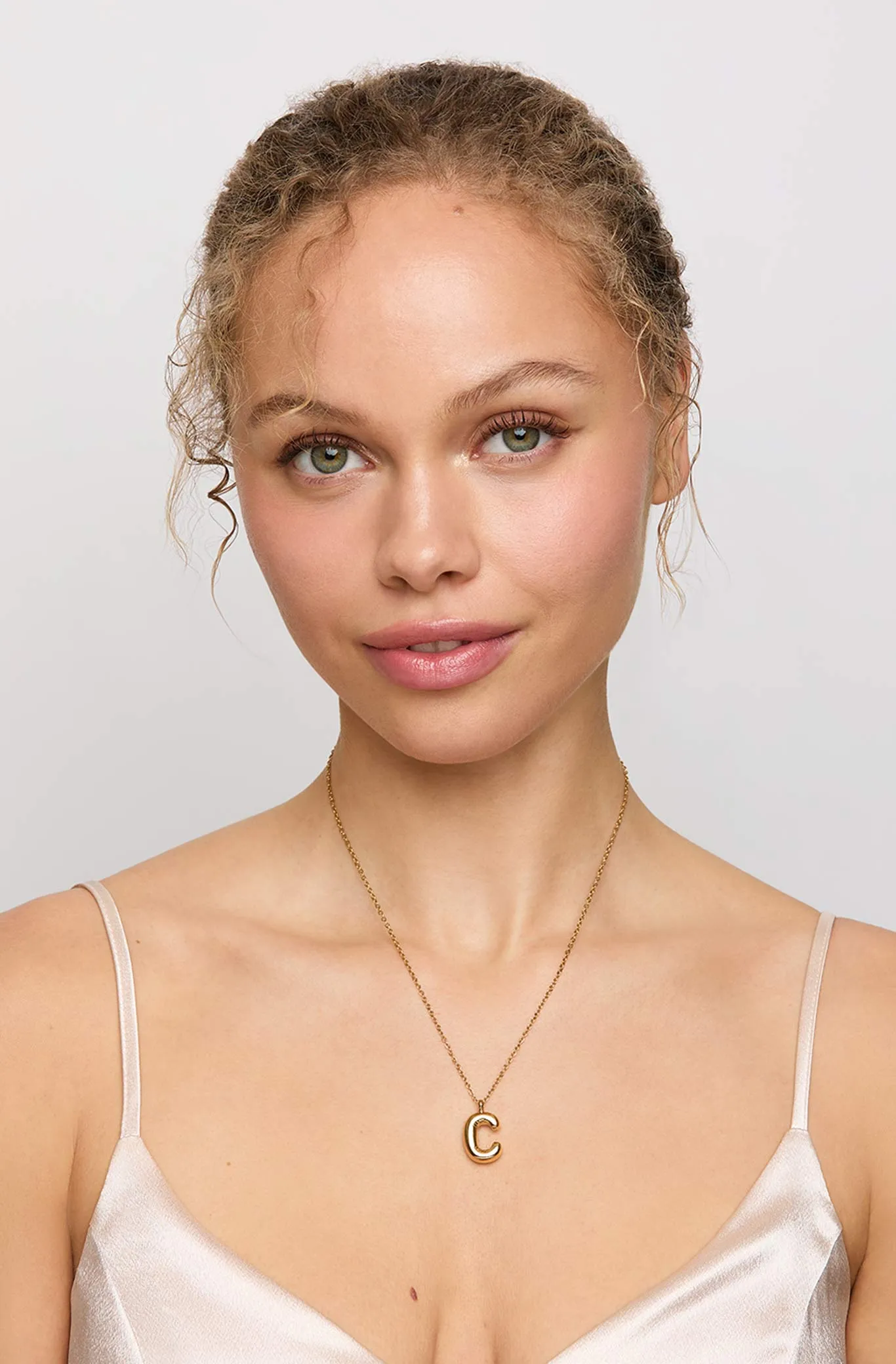 Bubble Initial Necklace by Petit Moments - Silver sold by Birdy Grey product image thumbnail 3