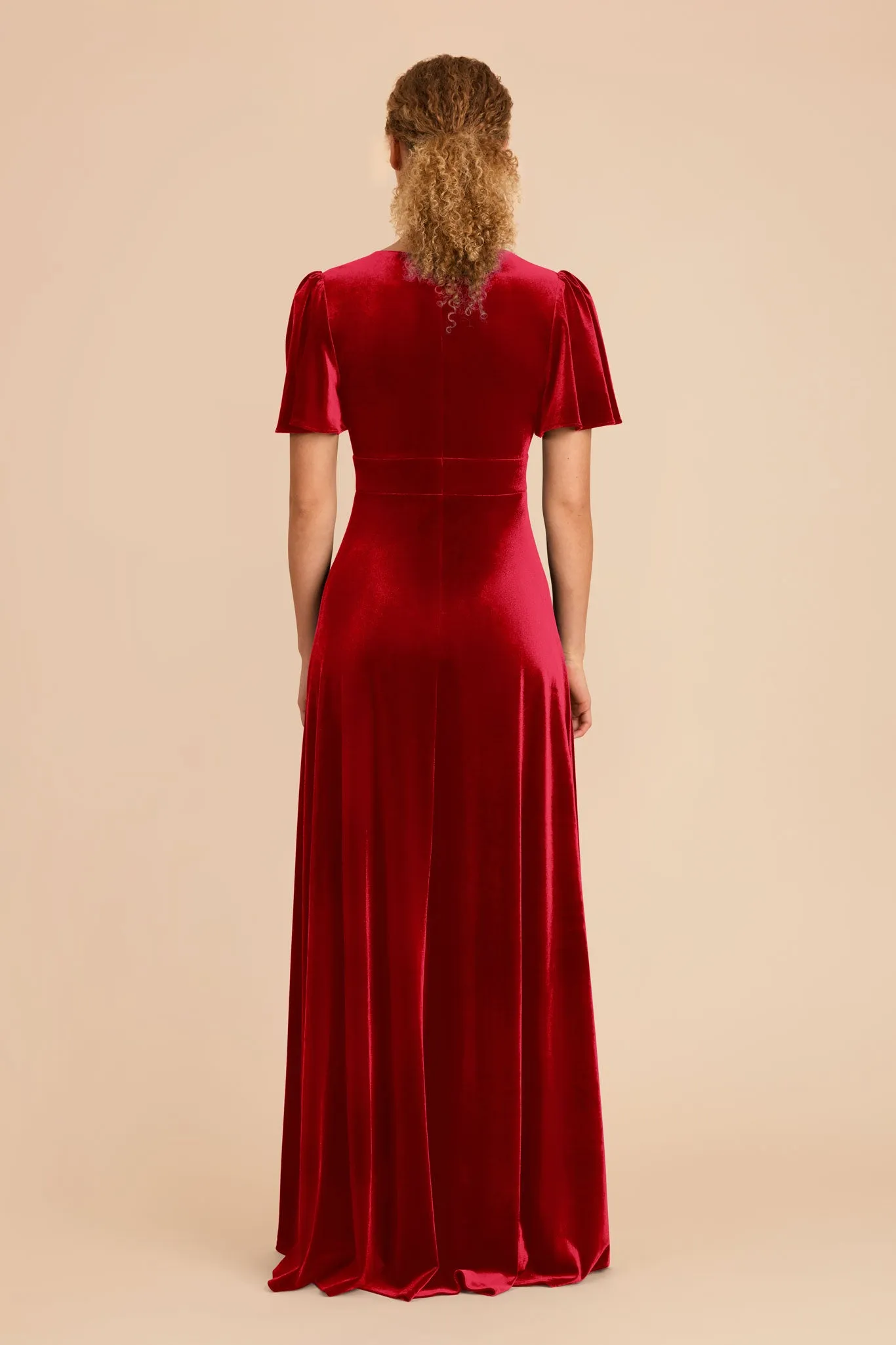 Marni Velvet Dress - Ruby Red sold by Birdy Grey product image thumbnail 5