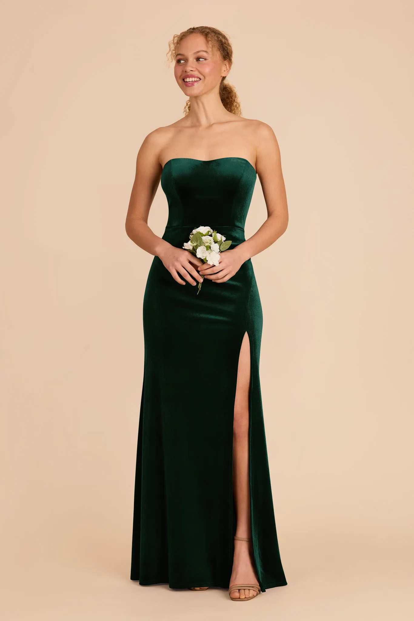 Anne Velvet Dress - Emerald sold by Birdy Grey product image thumbnail 4