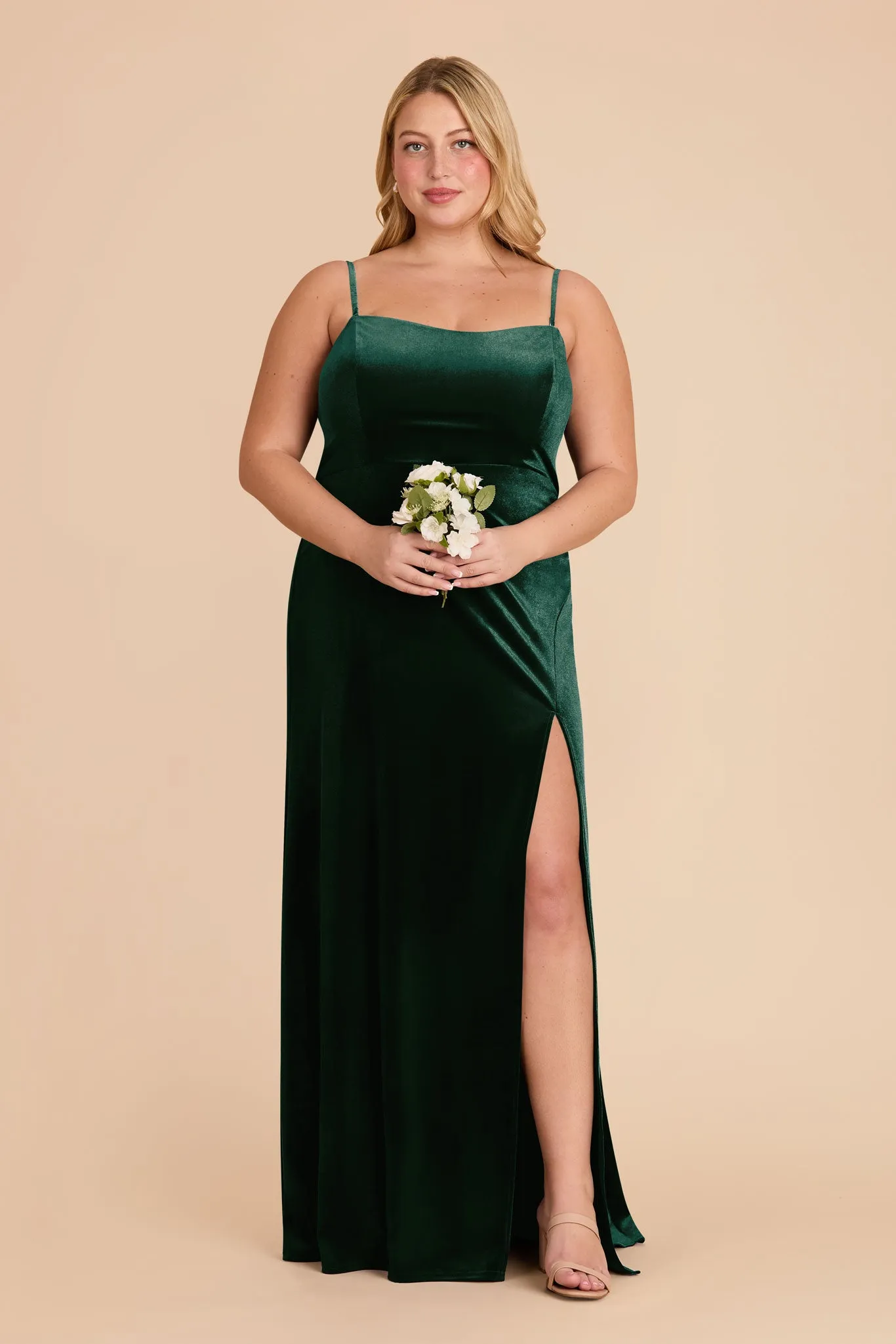 Anne Velvet Dress - Emerald sold by Birdy Grey product image thumbnail 2