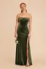 Anne Velvet Dress - Olive sold by Birdy Grey