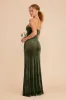 Anne Velvet Dress - Olive sold by Birdy Grey
