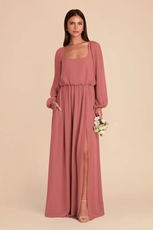 Eloise Chiffon Dress - Wild Rose sold by Birdy Grey