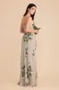 Lydia Matte Satin Dress - Latte Camellia Blooms sold by Birdy Grey
