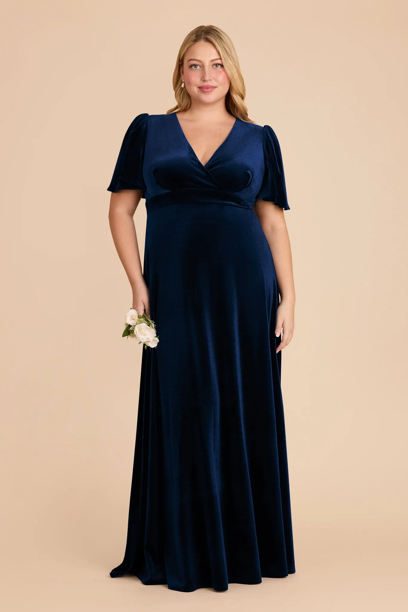 Marni Velvet Dress - Navy sold by Birdy Grey product image thumbnail 2
