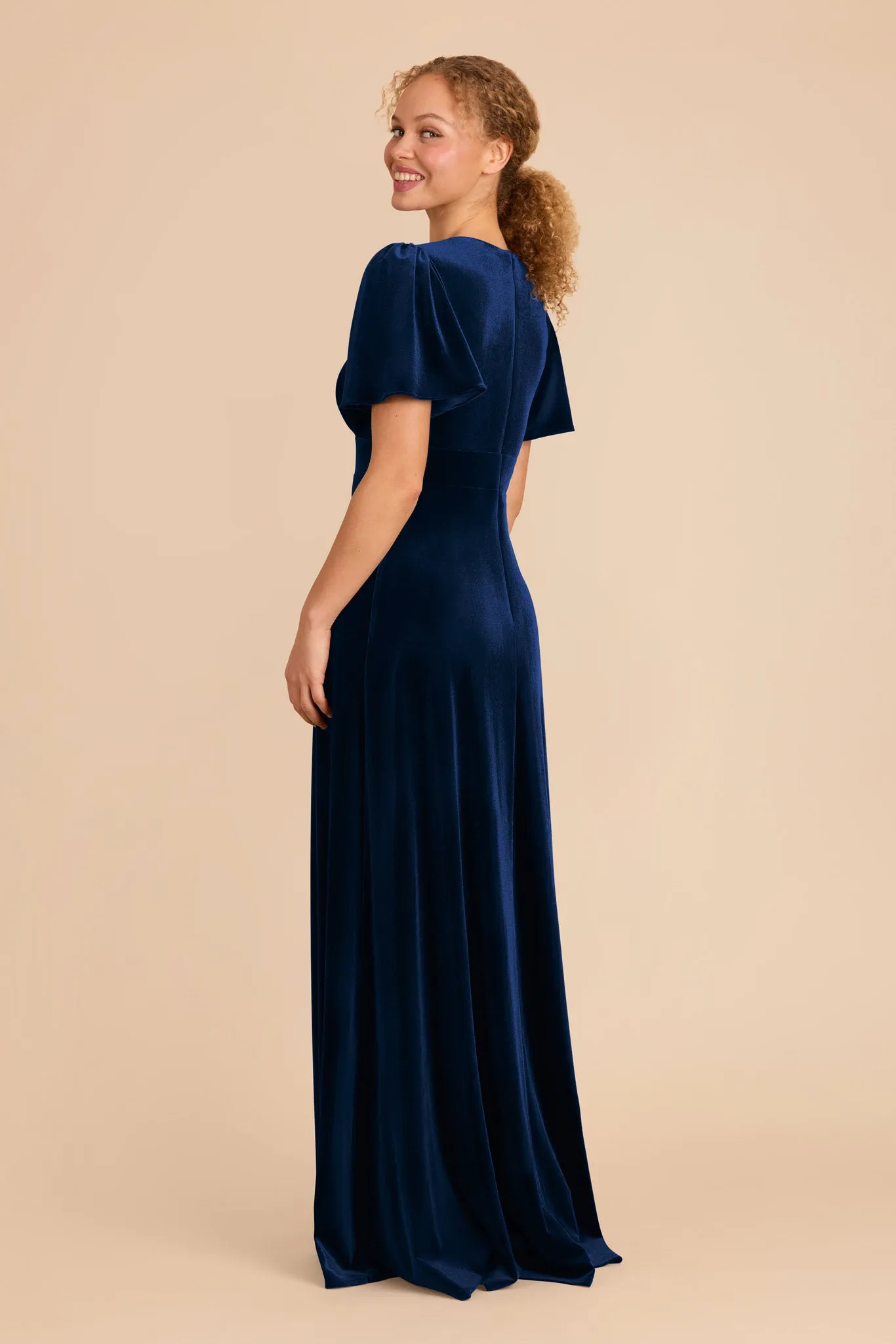 Marni Velvet Dress - Navy sold by Birdy Grey product image thumbnail 4