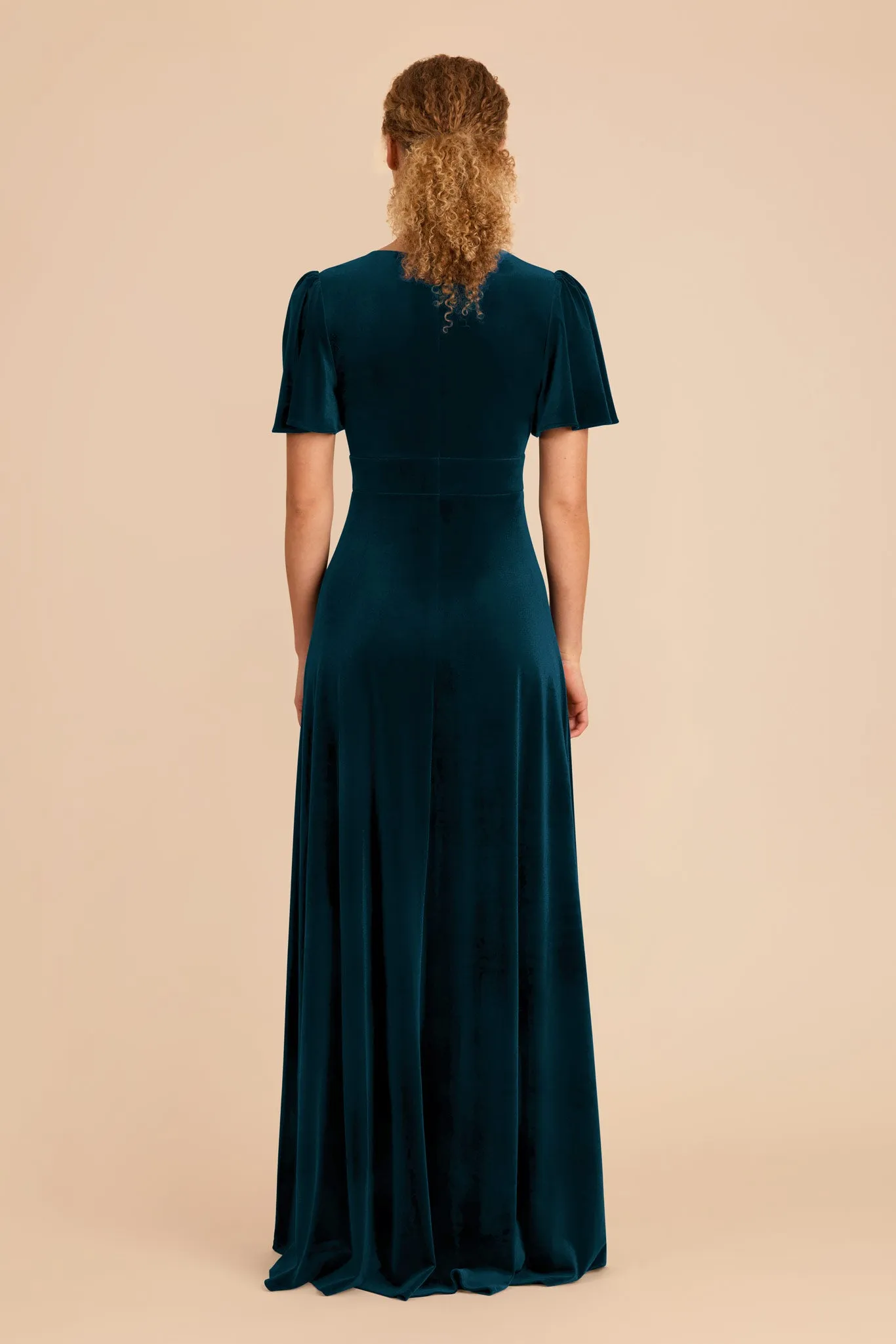 Marni Velvet Dress - Peacock sold by Birdy Grey product image thumbnail 5