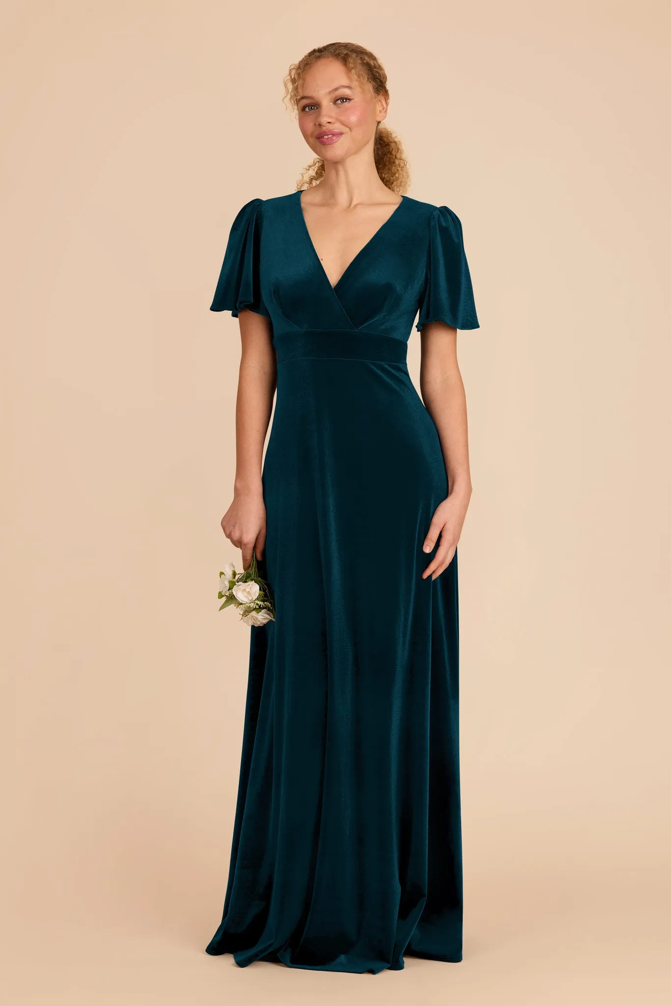 Marni Velvet Dress - Peacock sold by Birdy Grey