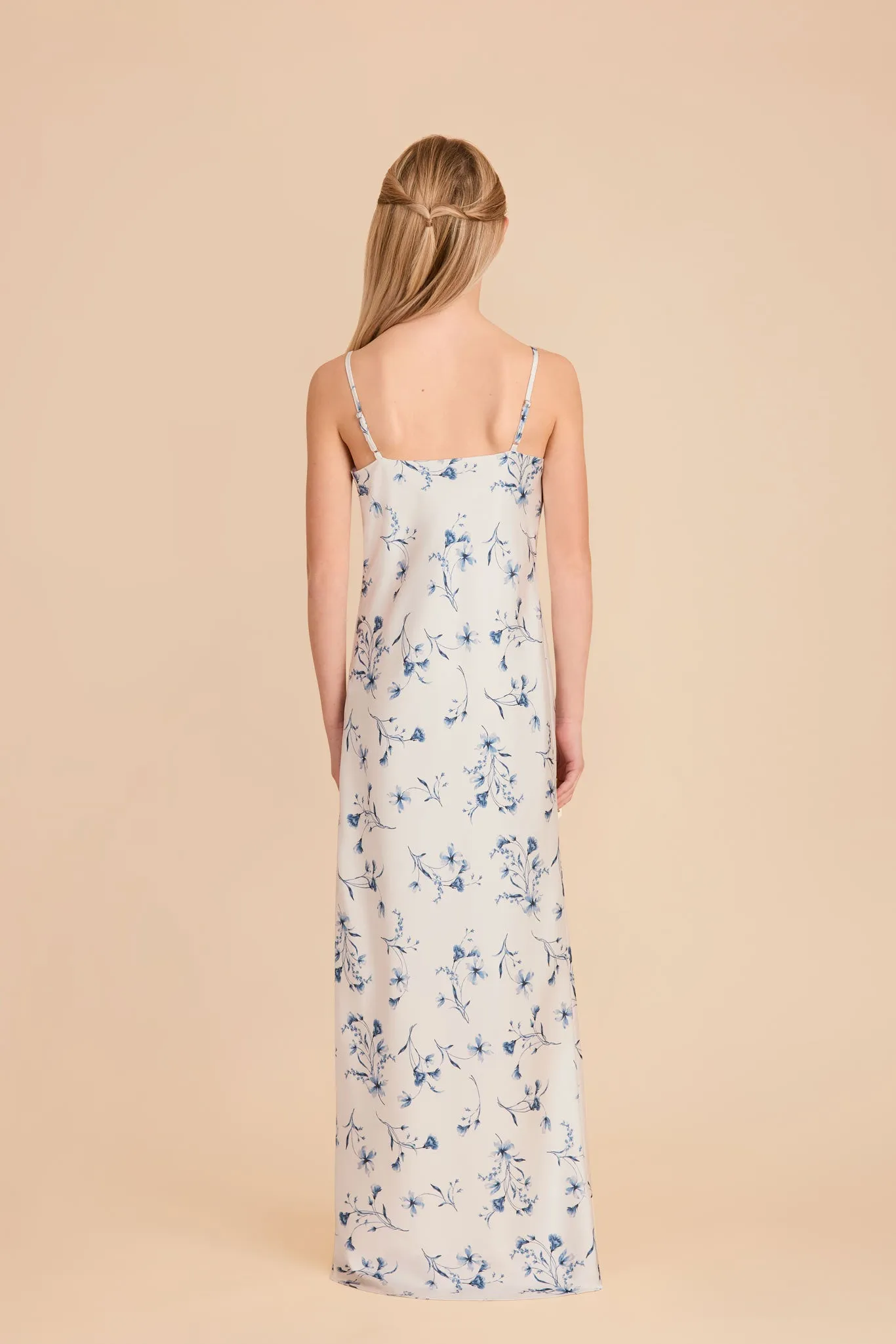 Elisa Junior Matte Satin Dress - Blue Le Fleur sold by Birdy Grey product image thumbnail 4