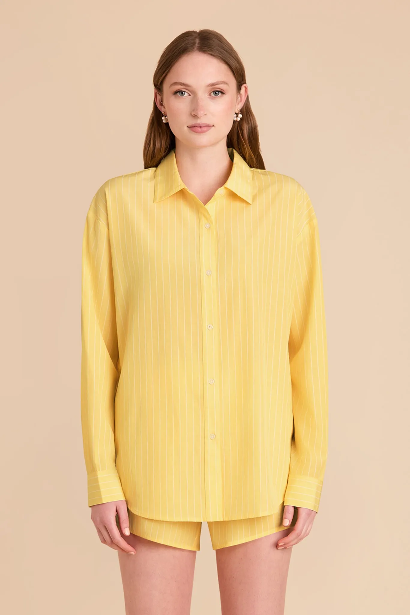 Ashtin Pajama Set - Lemon Sorbet Stripe sold by Birdy Grey product image thumbnail 4