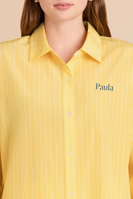 Ashtin Pajama Set - Lemon Sorbet Stripe sold by Birdy Grey product image thumbnail 3
