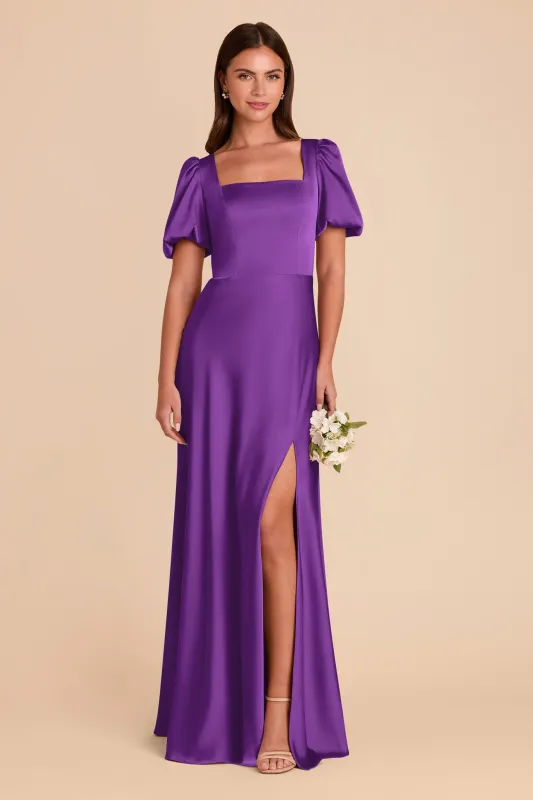 Judy Matte Satin Dress - Amethyst sold by Birdy Grey