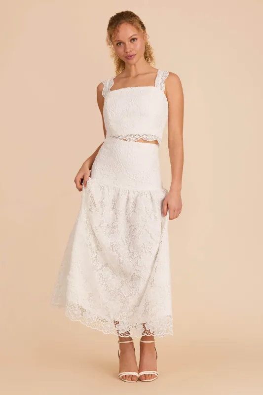 Vanessa Two Piece Set - White sold by Birdy Grey