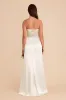 Anne Shiny Satin Dress - White sold by Birdy Grey
