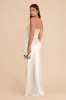 Anne Shiny Satin Dress - White sold by Birdy Grey