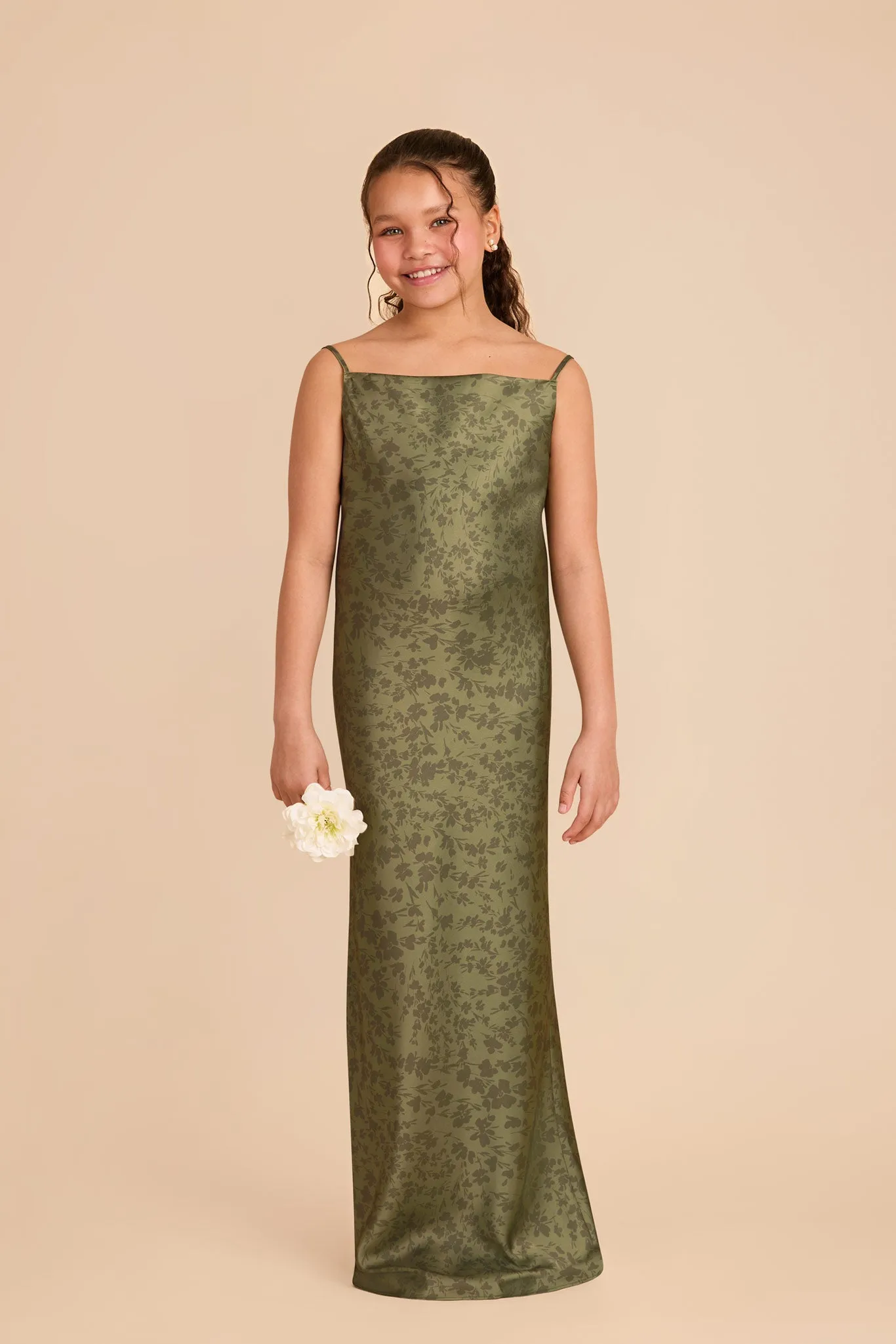 Elisa Junior Matte Satin Dress - Bright Martini Dreamy Floral sold by Birdy Grey product image thumbnail 2