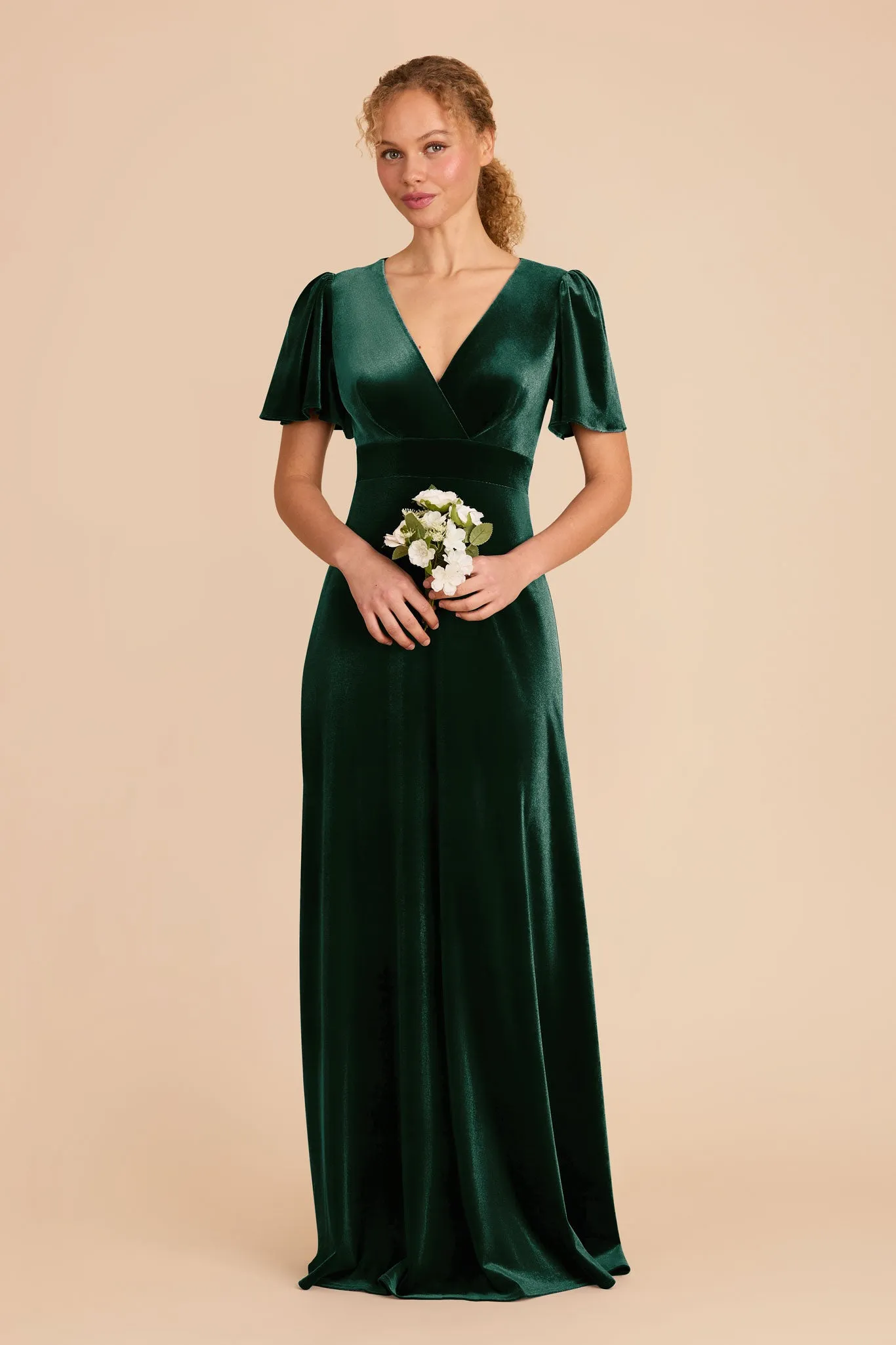 Marni Velvet Dress - Emerald sold by Birdy Grey product image thumbnail 3