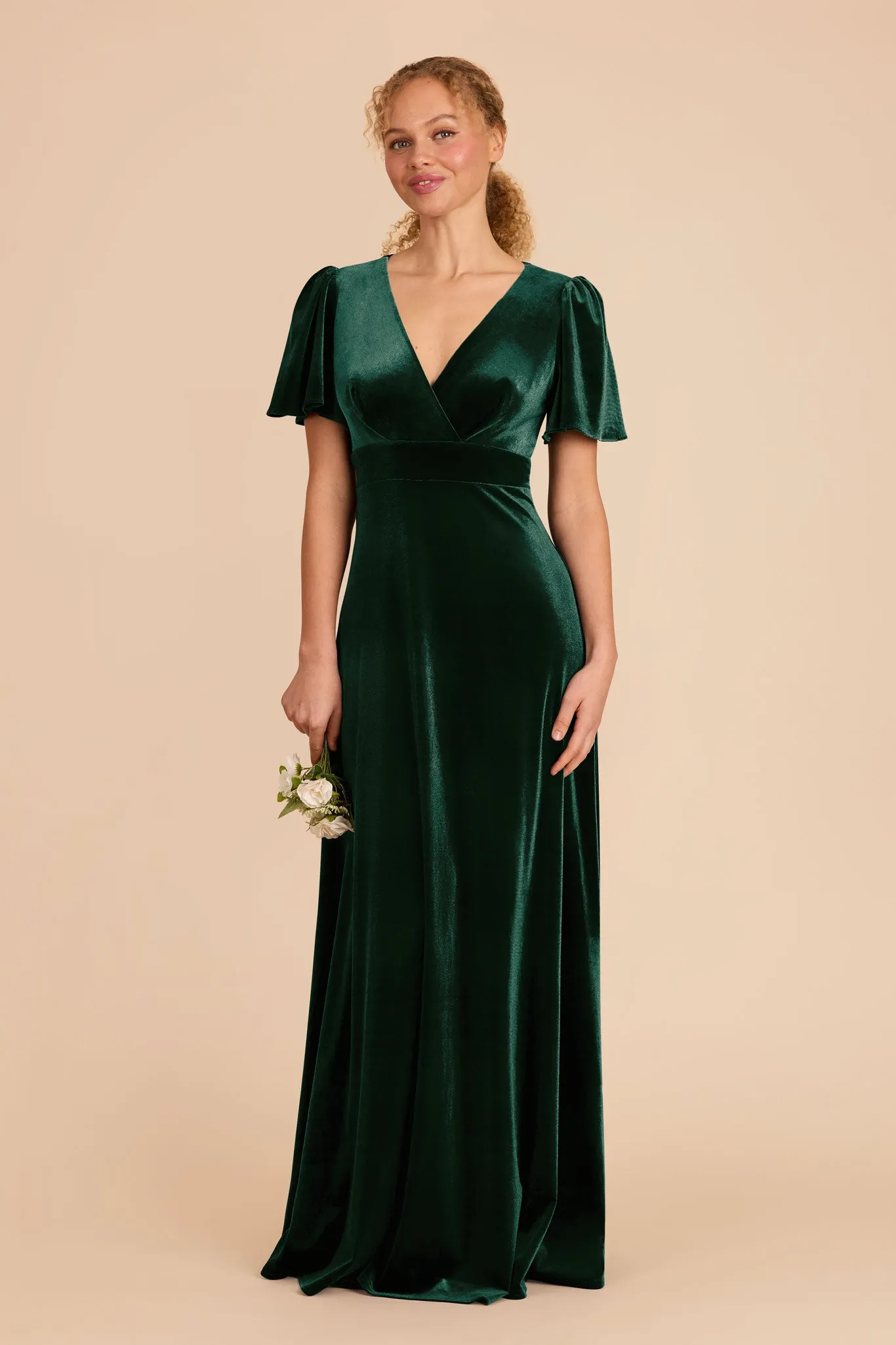 Marni Velvet Dress - Emerald sold by Birdy Grey