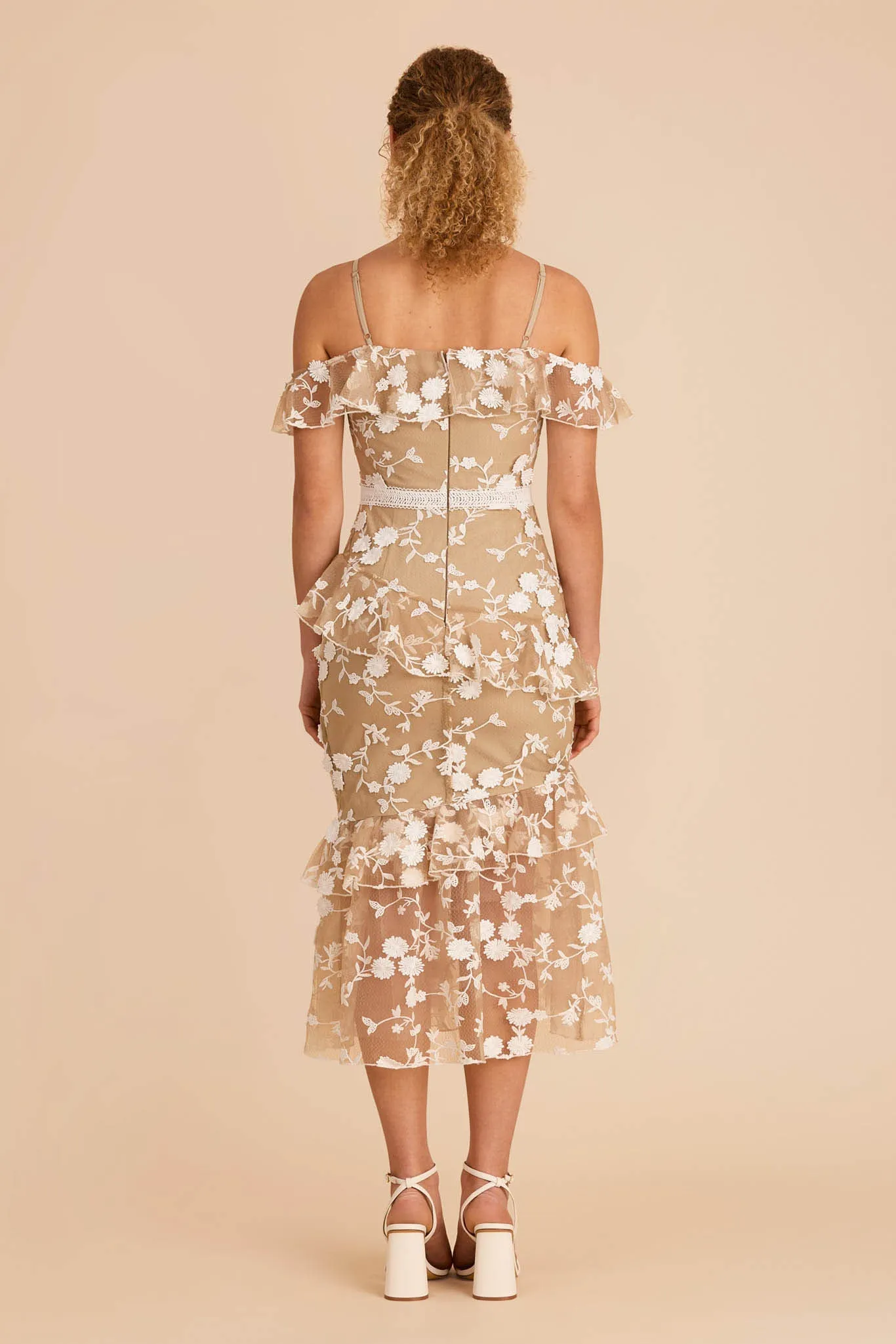 Marie Midi Dress - White sold by Birdy Grey product image thumbnail 4