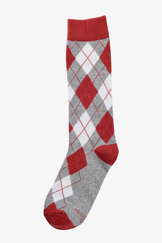Argyle Groomsmen Socks By No Cold Feet - Auburn sold by Birdy Grey