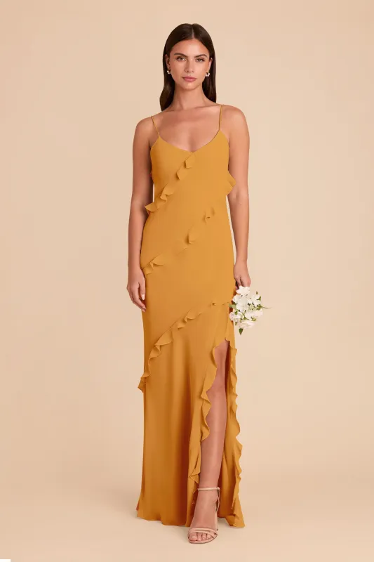 Valentina Chiffon Dress - Marigold sold by Birdy Grey