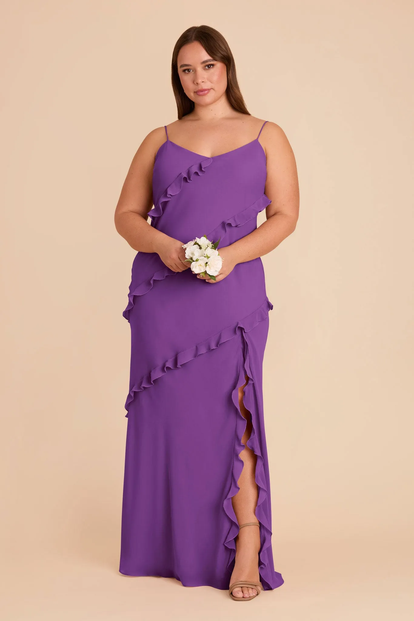 Valentina Chiffon Dress - Amethyst sold by Birdy Grey product image thumbnail 2