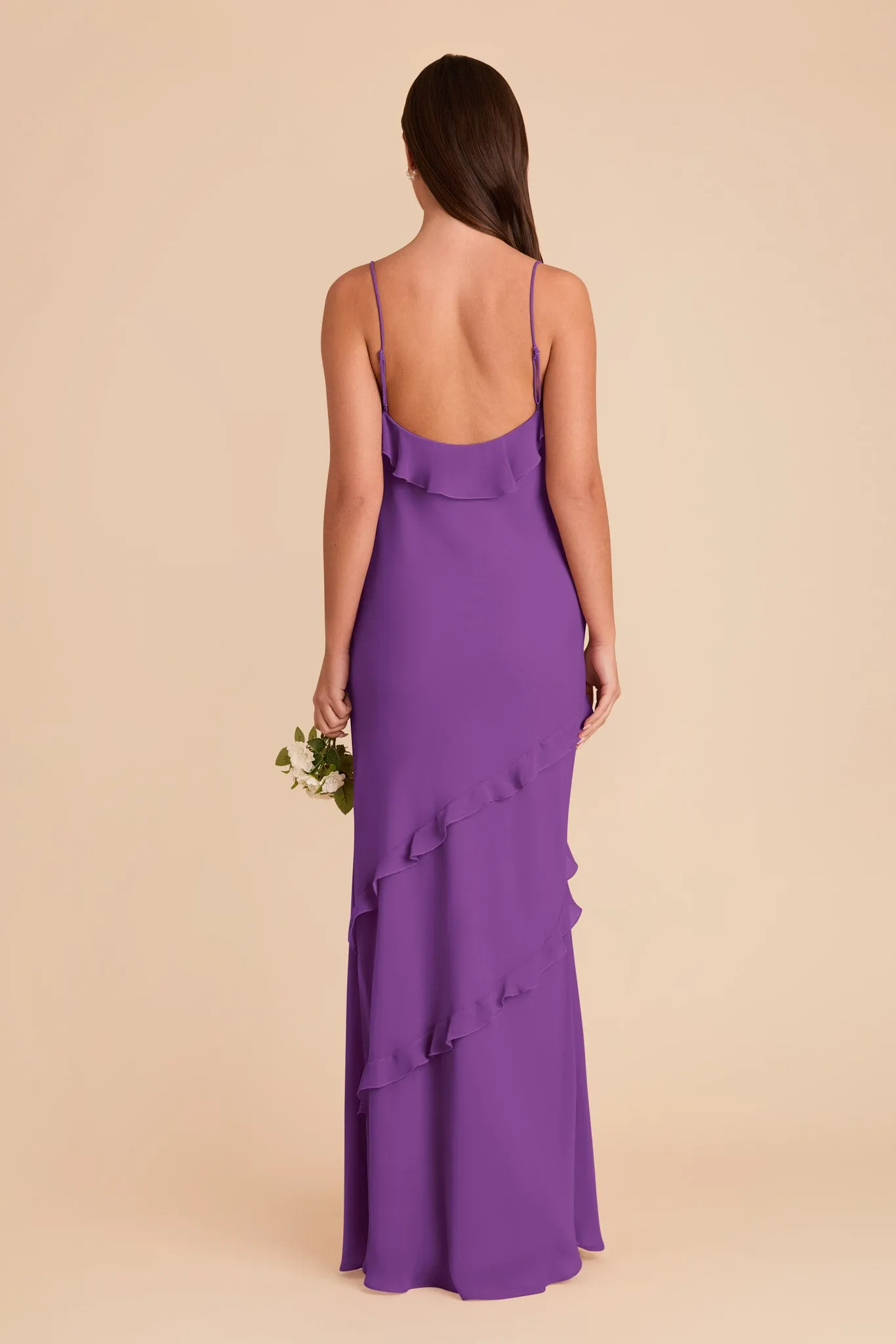 Valentina Chiffon Dress - Amethyst sold by Birdy Grey product image thumbnail 5