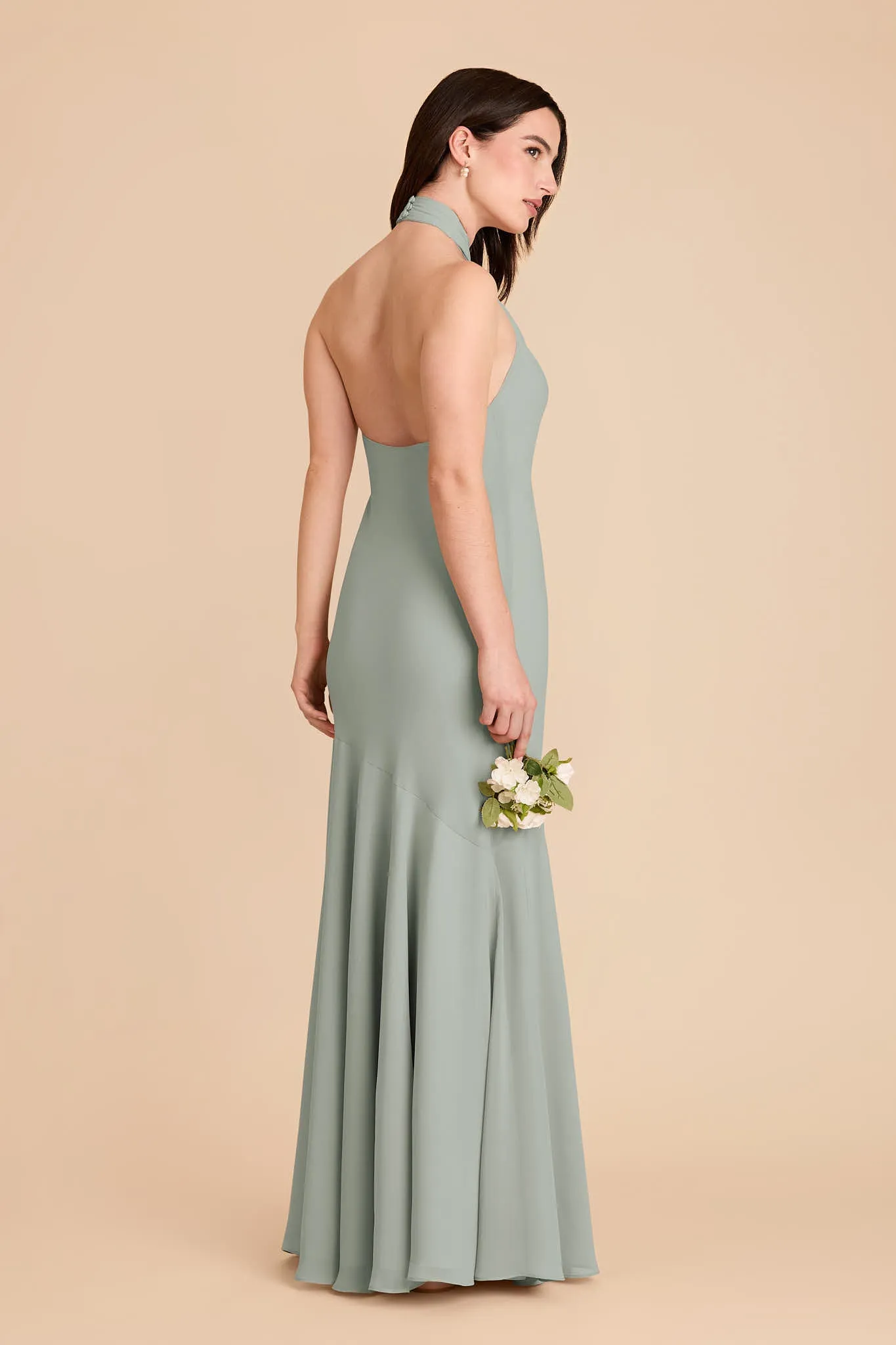 Stephanie Chiffon Dress - Sage sold by Birdy Grey product image thumbnail 4