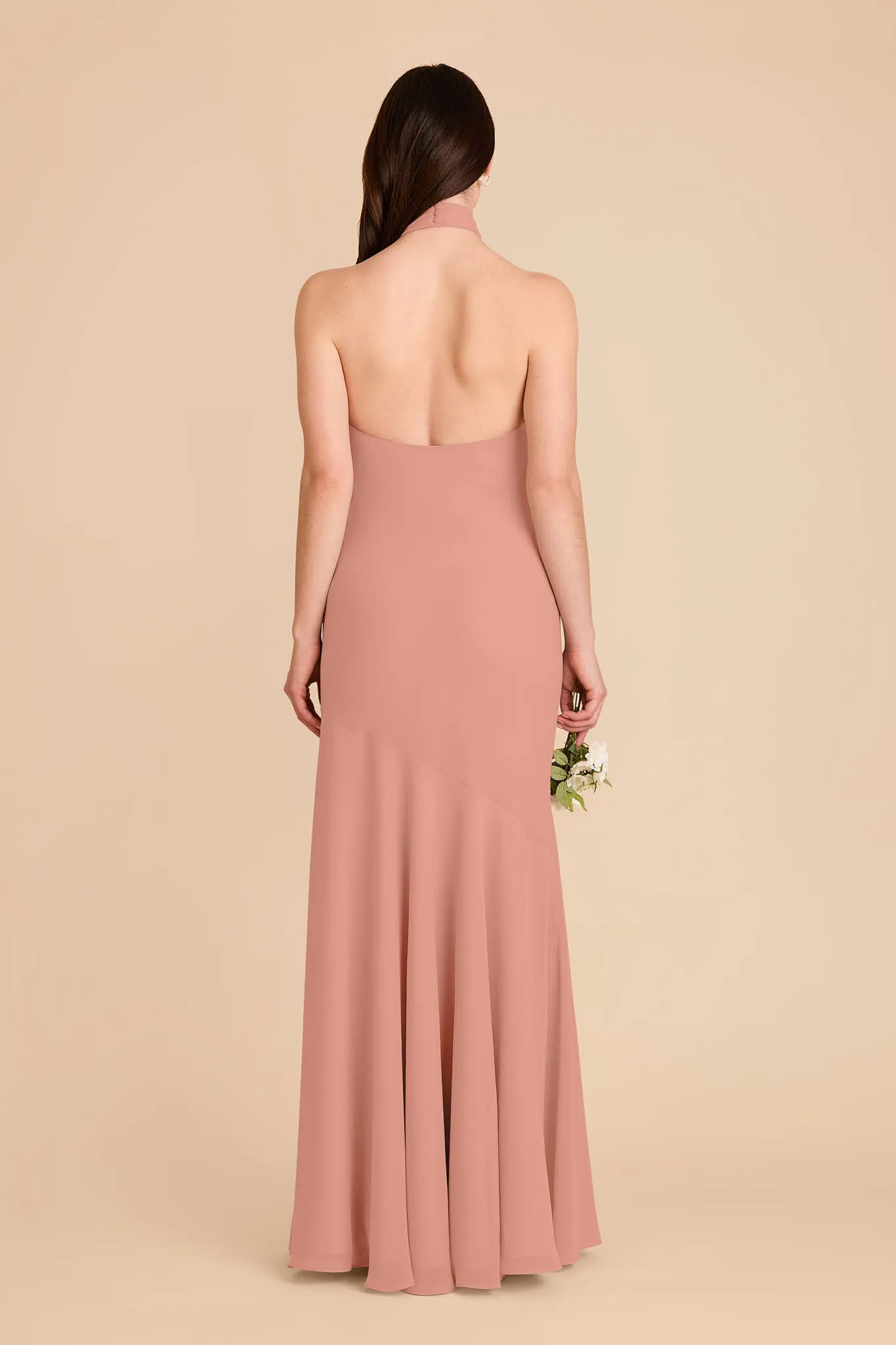 Stephanie Chiffon Dress - Dusty Rose sold by Birdy Grey product image thumbnail 5
