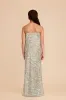 Elisa Junior Matte Satin Dress - Moss Green Dreamy Floral sold by Birdy Grey