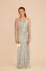 Elisa Junior Matte Satin Dress - Moss Green Dreamy Floral sold by Birdy Grey