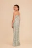 Elisa Junior Matte Satin Dress - Moss Green Dreamy Floral sold by Birdy Grey