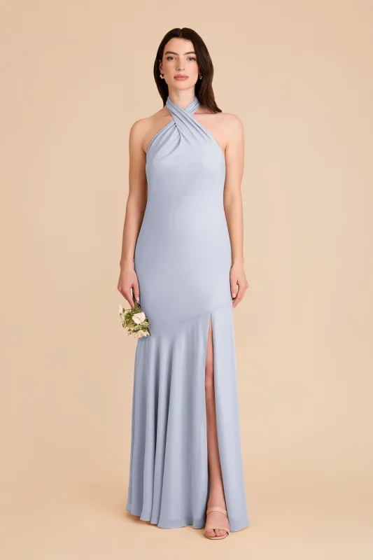 Stephanie Chiffon Dress - Ice Blue sold by Birdy Grey