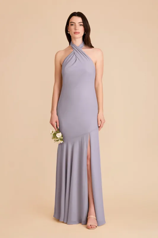 Stephanie Chiffon Dress - Dusty Lilac sold by Birdy Grey