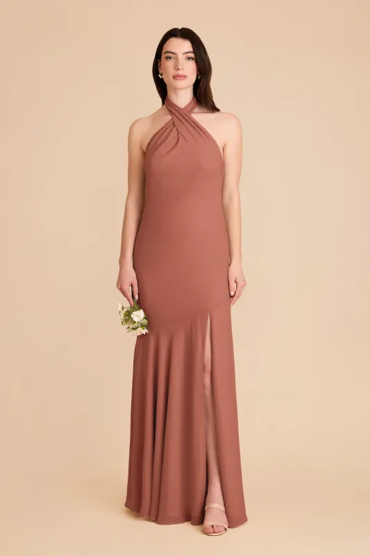 Stephanie Chiffon Dress - Desert Rose sold by Birdy Grey