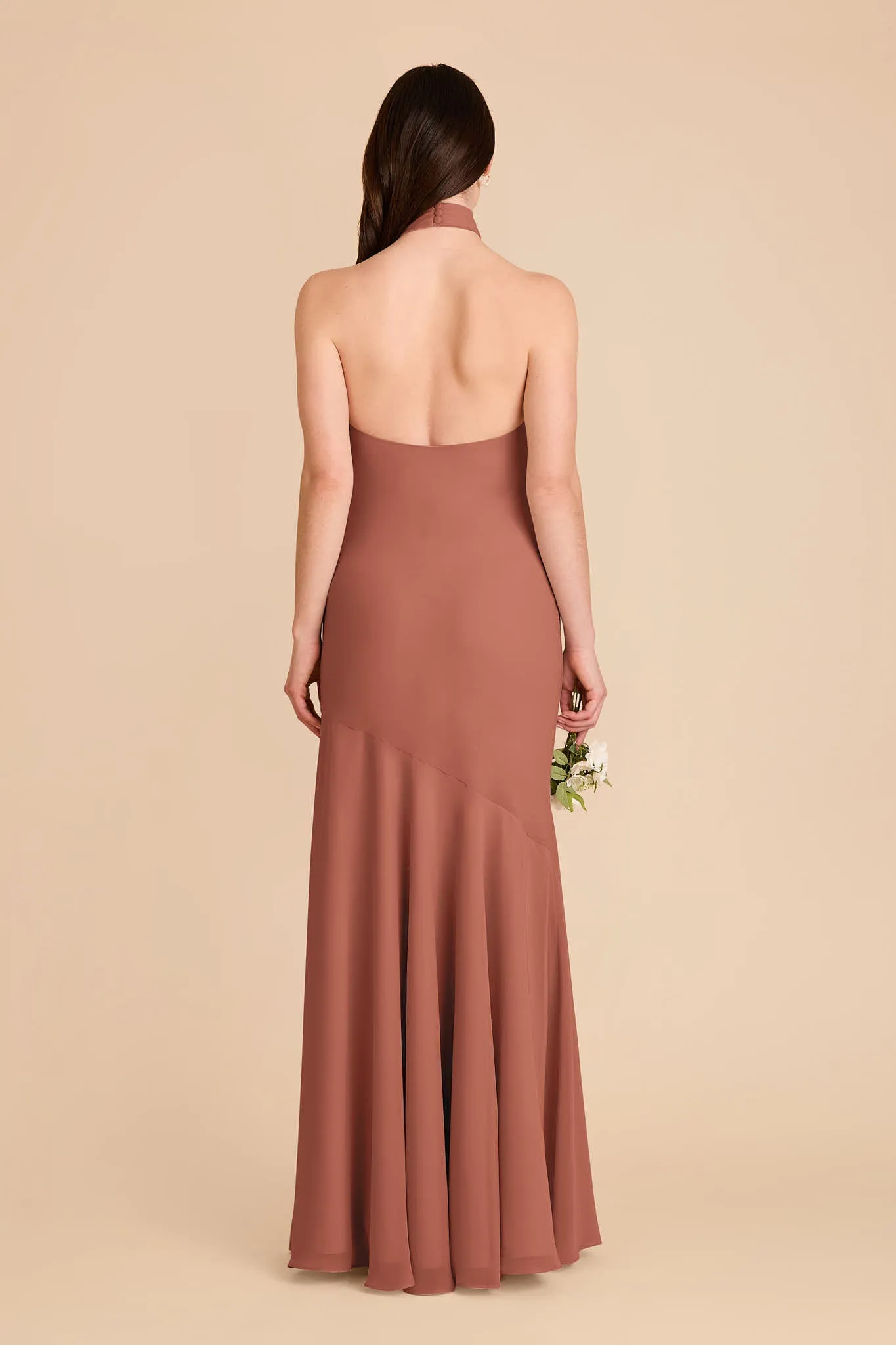 Stephanie Chiffon Dress - Desert Rose sold by Birdy Grey product image thumbnail 4