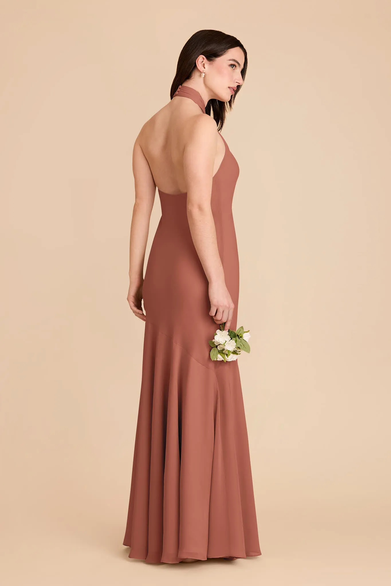 Stephanie Chiffon Dress - Desert Rose sold by Birdy Grey product image thumbnail 3