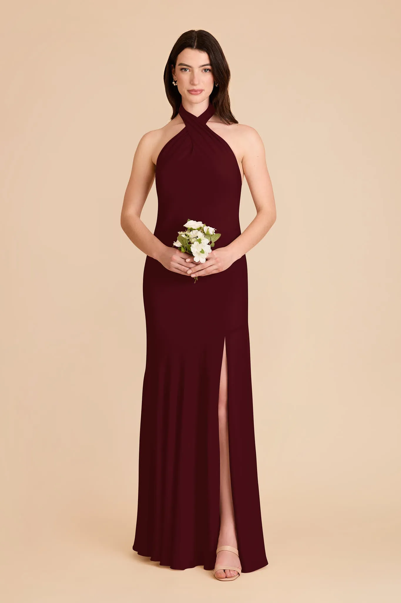 Stephanie Chiffon Dress - Cabernet sold by Birdy Grey product image thumbnail 3