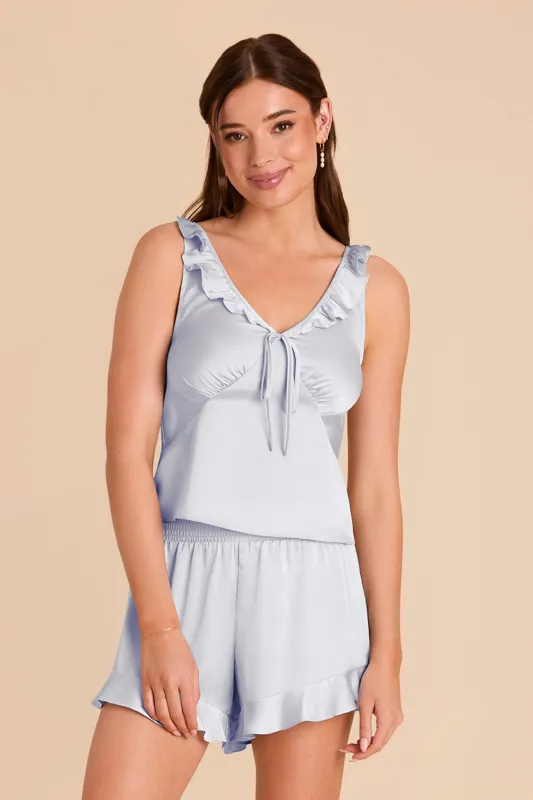 Sutton Satin Cami Set - Mist Blue sold by Birdy Grey