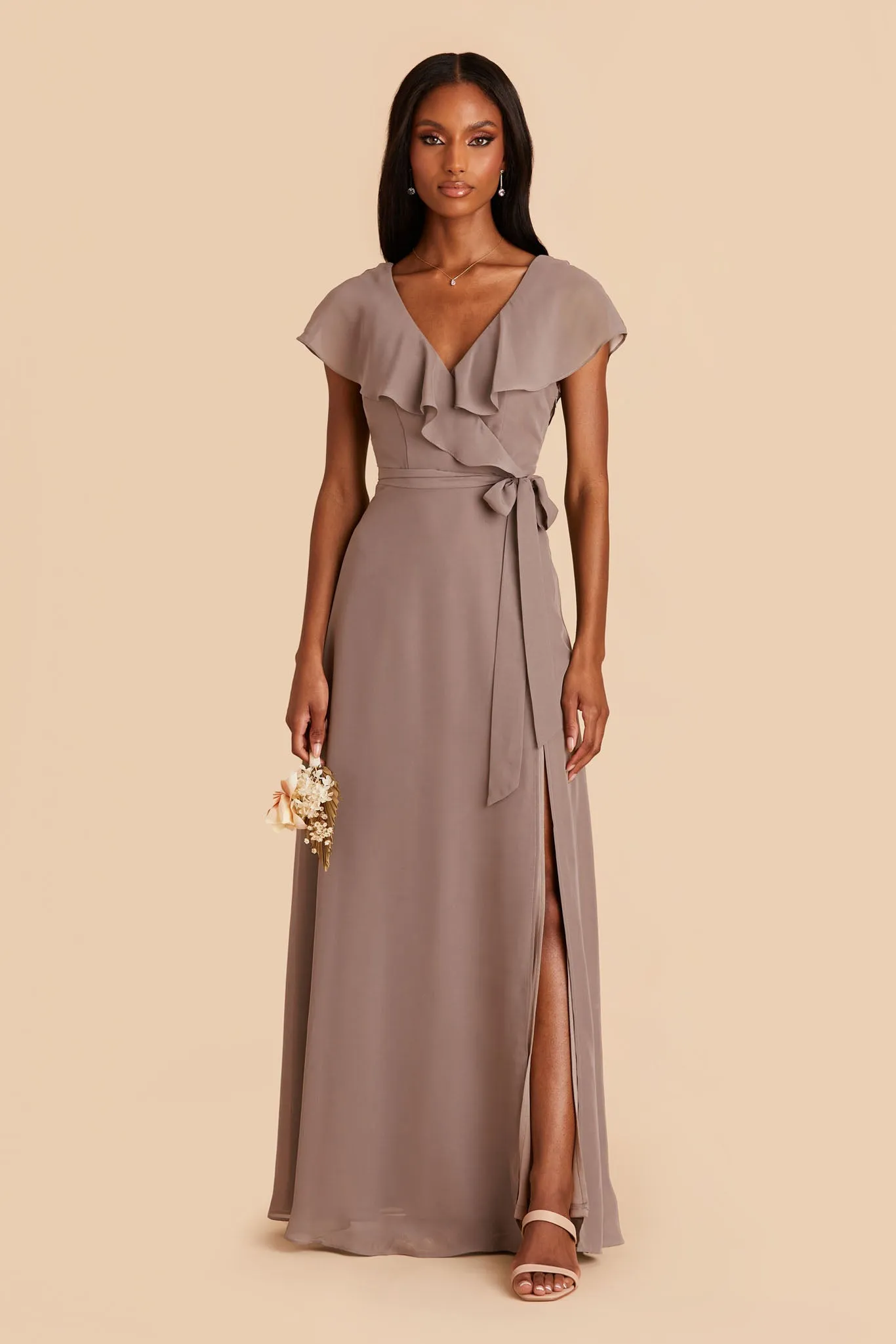 Jackson Chiffon Dress - Toffee sold by Birdy Grey product image thumbnail 4