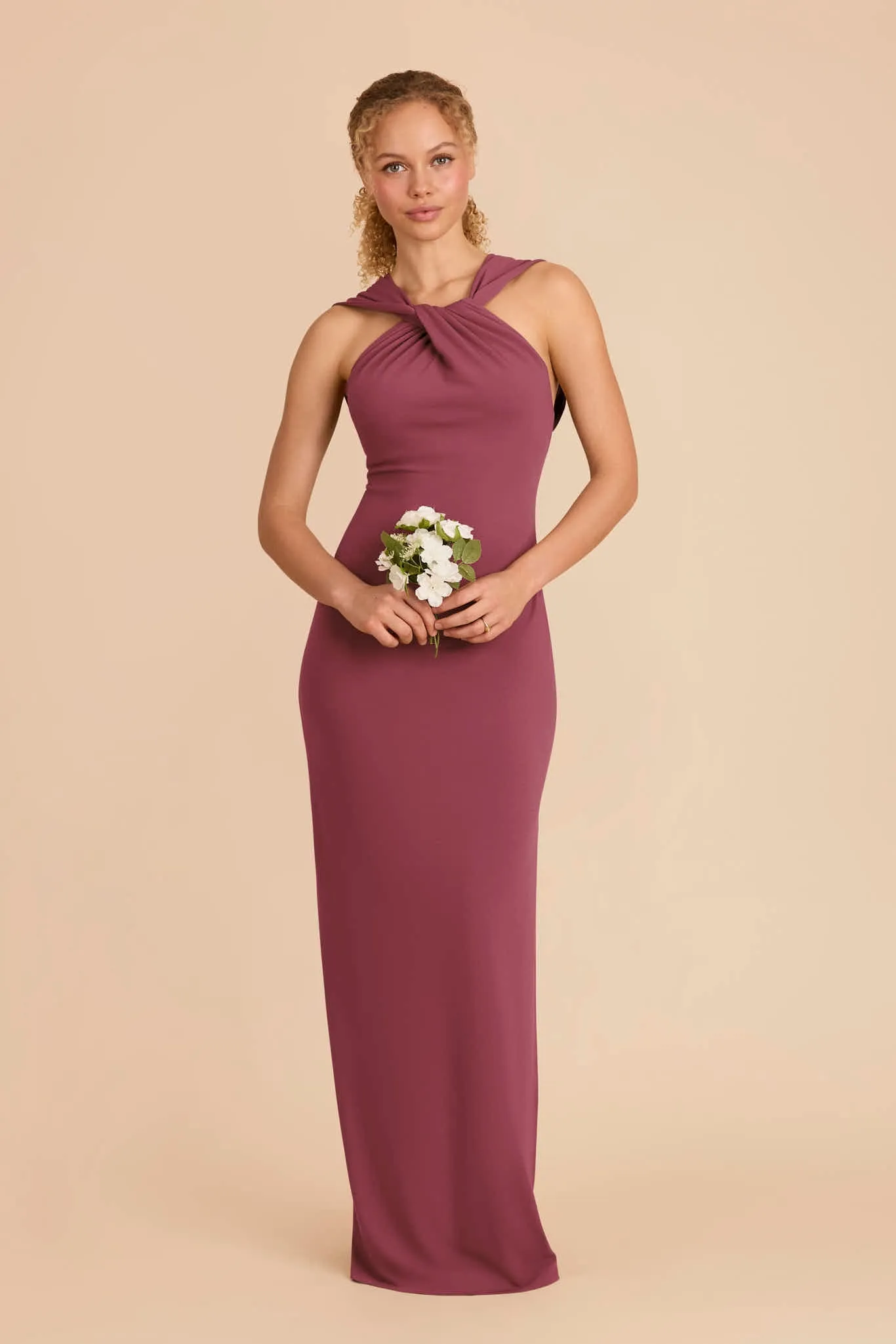 Erica Luxe Knit Dress - Rosewood sold by Birdy Grey product image thumbnail 3