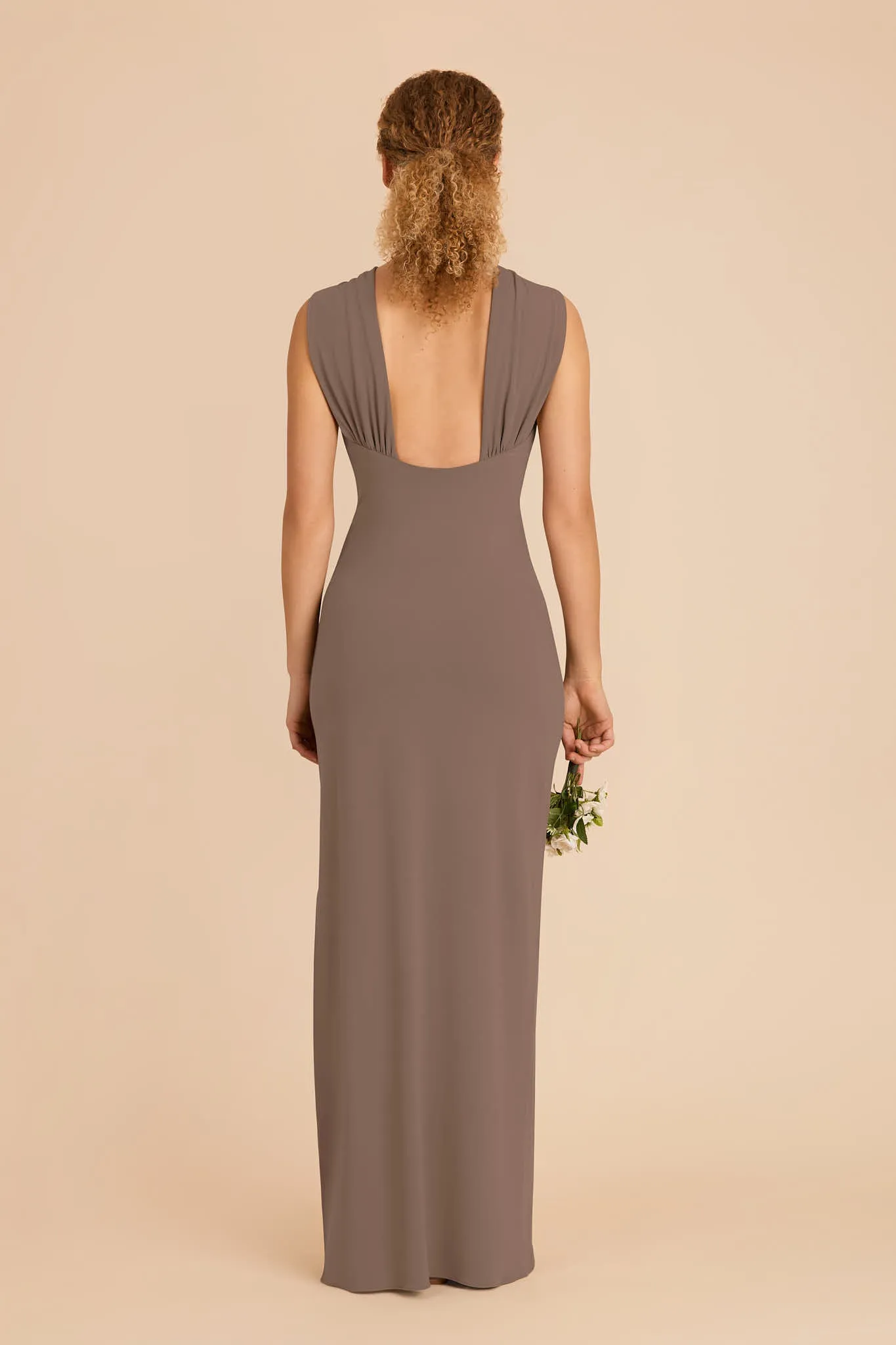 Erica Luxe Stretch Knit Dress - Mocha sold by Birdy Grey product image thumbnail 4