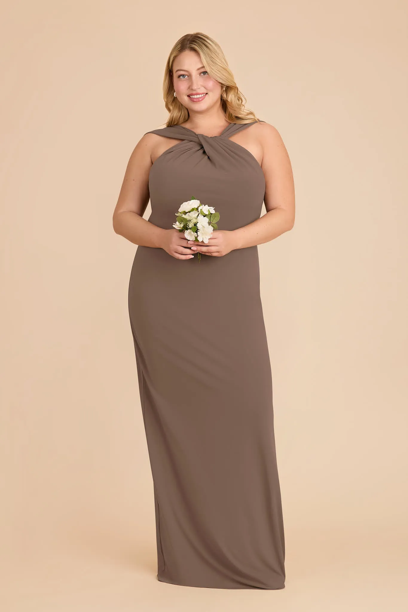 Erica Luxe Stretch Knit Dress - Mocha sold by Birdy Grey product image thumbnail 2