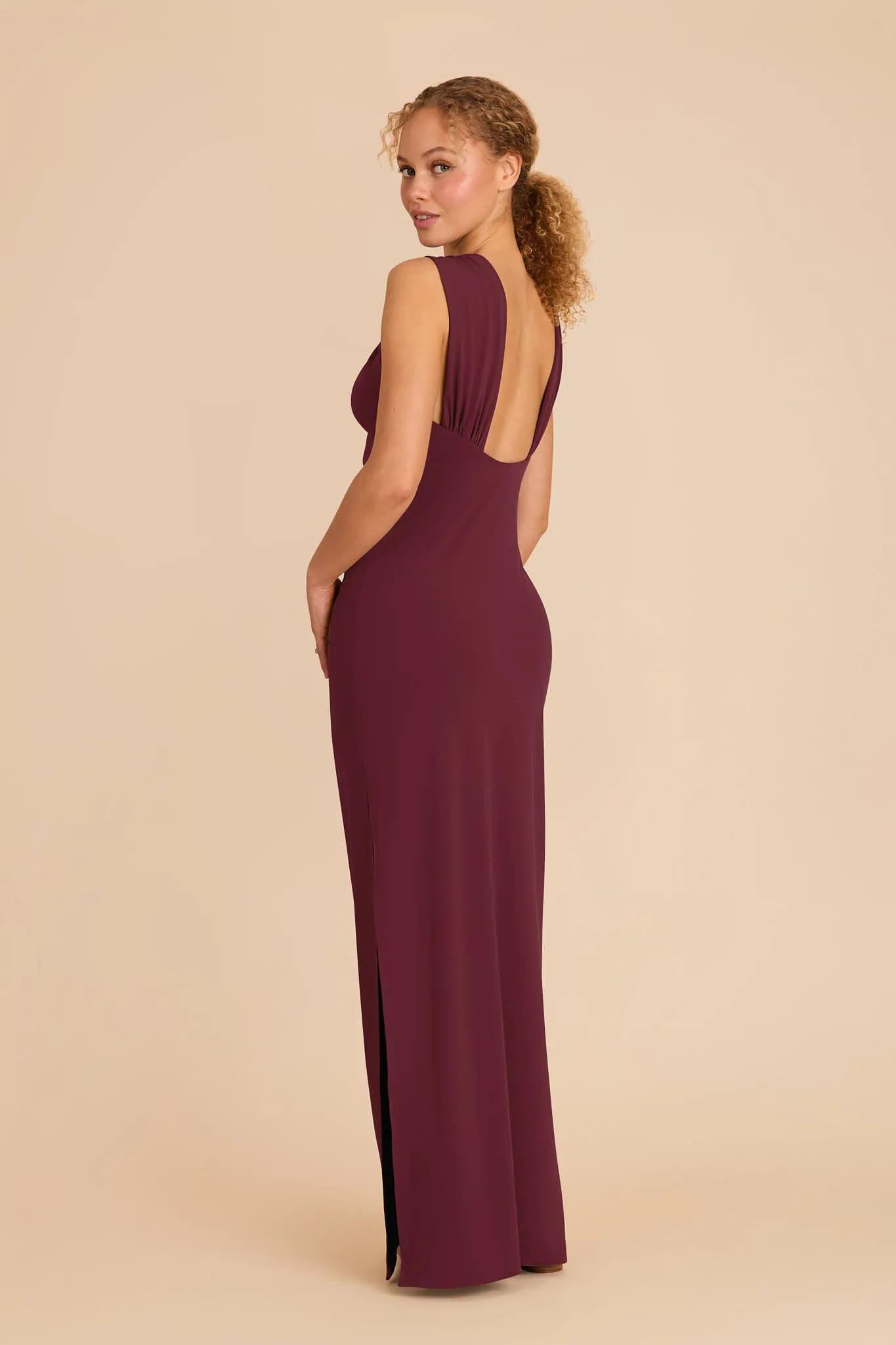 Erica Luxe Knit Dress - Cabernet sold by Birdy Grey product image thumbnail 5