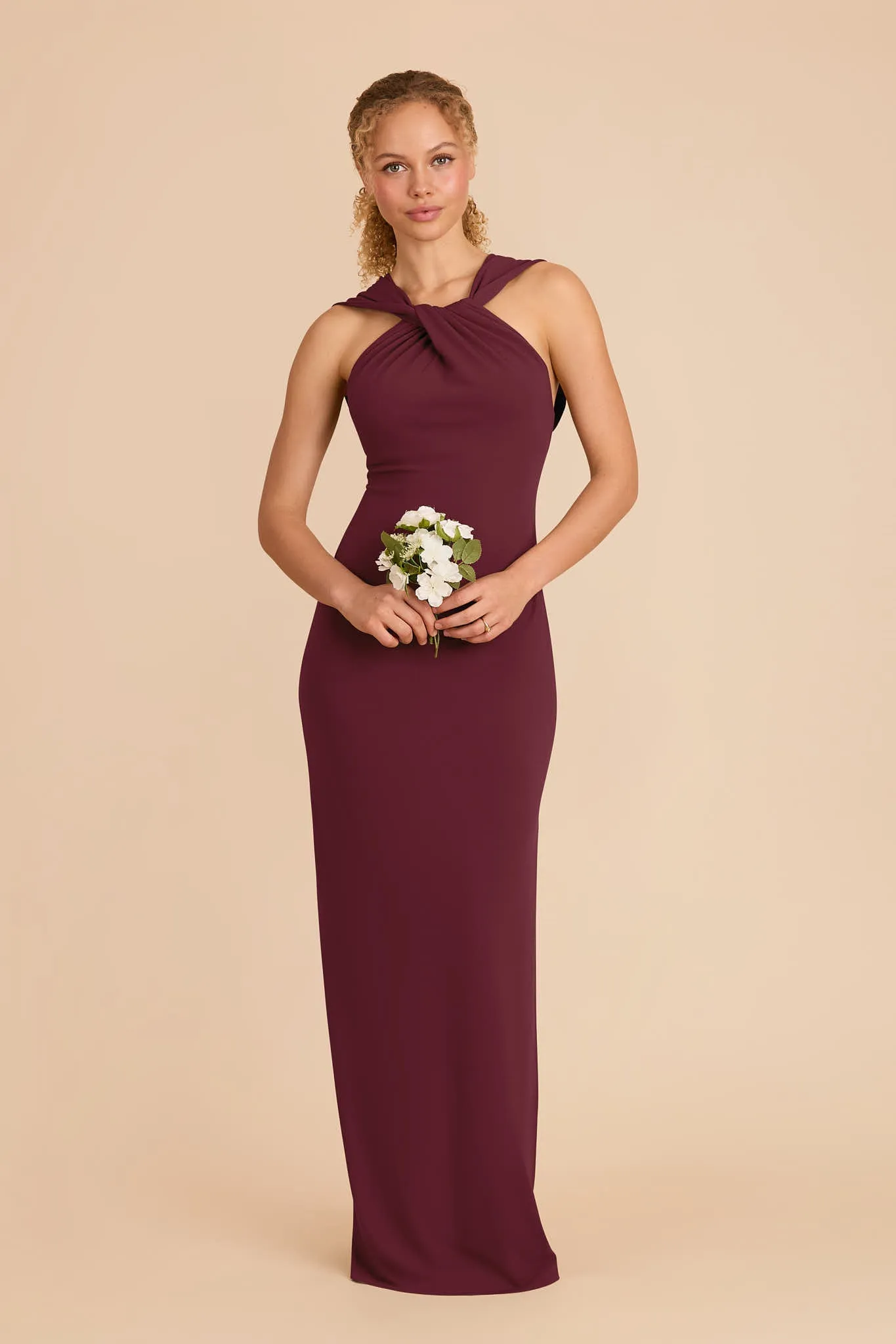 Erica Luxe Knit Dress - Cabernet sold by Birdy Grey product image thumbnail 3