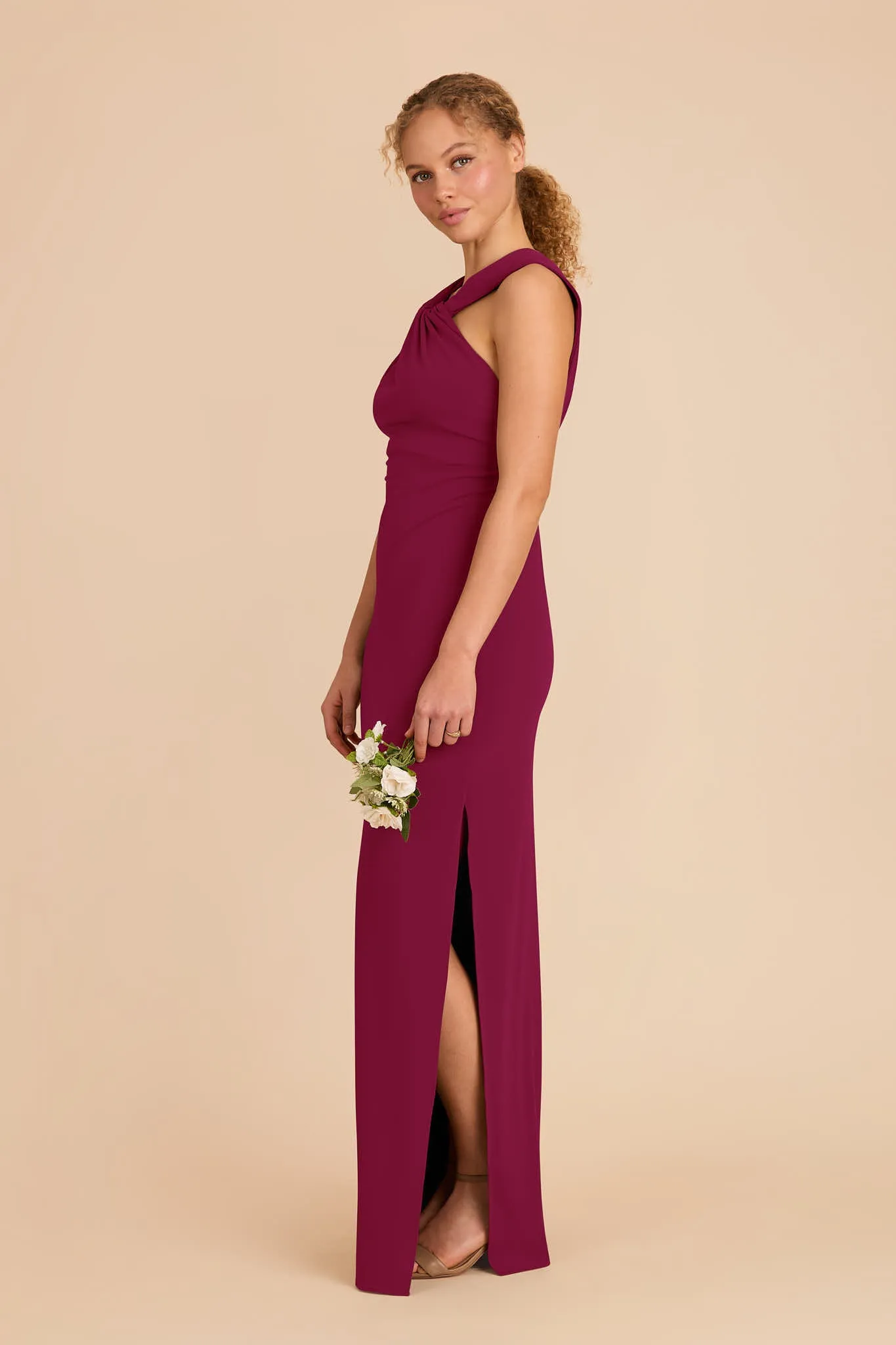 Erica Luxe Knit Dress - Berry sold by Birdy Grey product image thumbnail 4