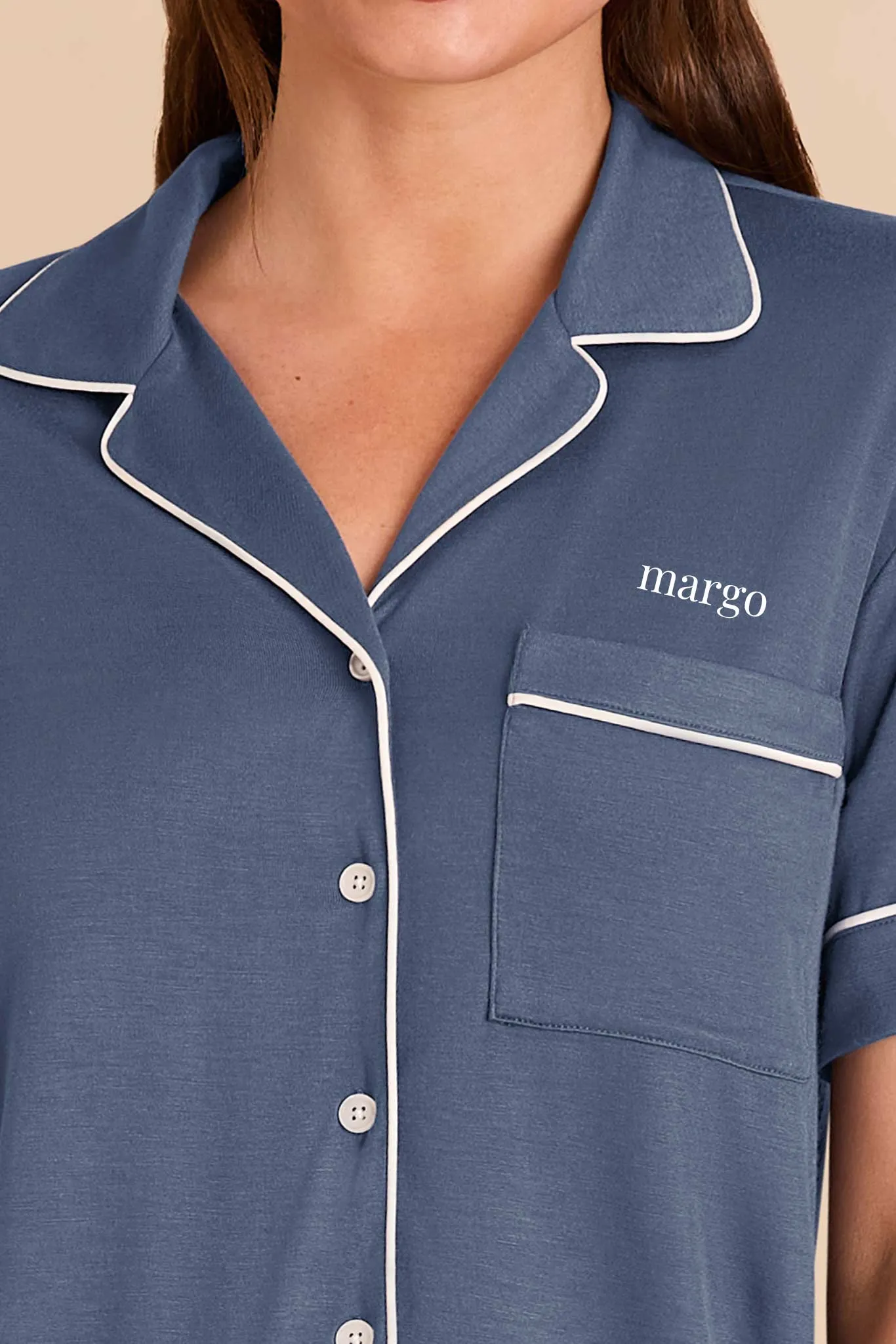 Jonny Pajama Set - Dusk Blue sold by Birdy Grey product image thumbnail 2