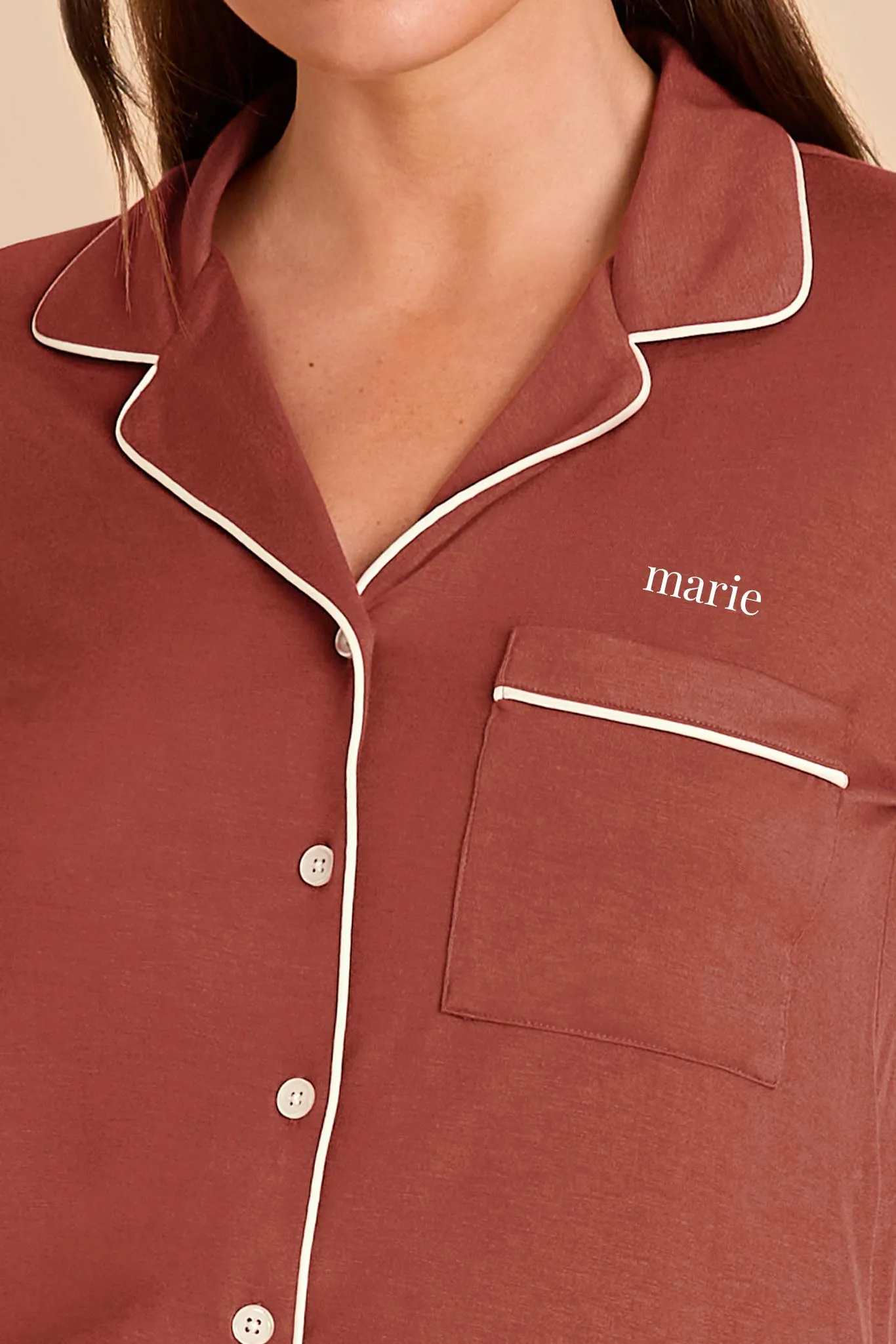 Jonny Pajama Set - Auburn sold by Birdy Grey product image thumbnail 2