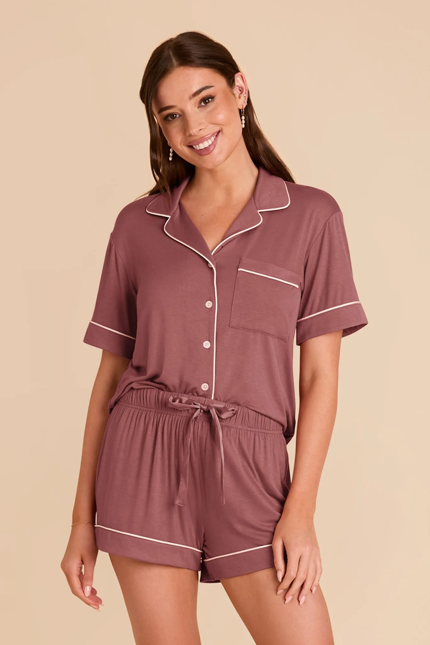 Jonny Pajama Set - Wild Rose sold by Birdy Grey product image thumbnail 5