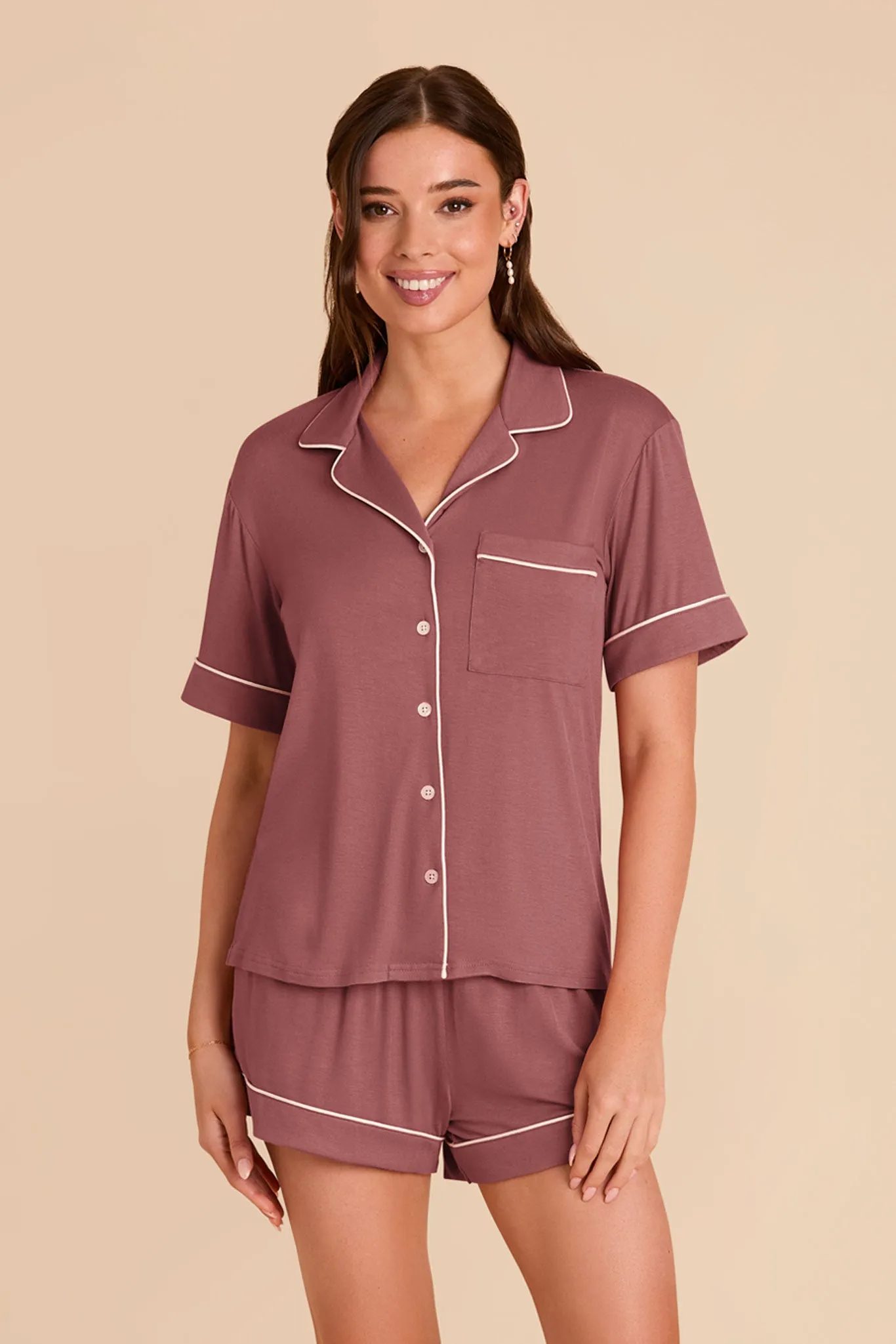 Jonny Pajama Set - Wild Rose sold by Birdy Grey product image thumbnail 4